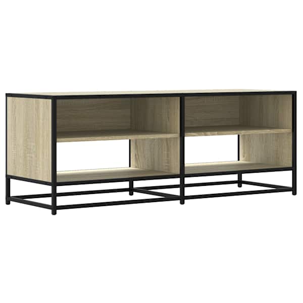 vidaXL telerikapp, Sonoma tamm, 120,5x40x46 cm, tehispuit ja metall