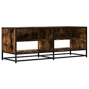 TV skříňka kouřový dub 120,5x40x46 cm kompozitní dřevo a kov - obrázek 2