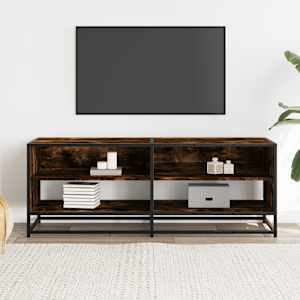 TV skříňka kouřový dub 120,5x40x46 cm kompozitní dřevo a kov - obrázek 3