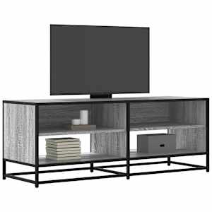 TV skříňka šedá sonoma 120,5x40x46 cm kompozitní dřevo a kov - obrázek 1