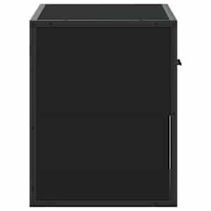 TV skříňka černá 60 x 31 x 39,5 cm kompozitní dřevo a kov - obrázek 5