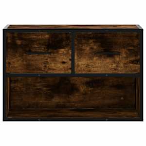 TV skříňka kouřový dub 60 x 31 x 39,5 cm dřevo a kov - obrázek 4