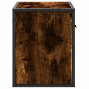 TV skříňka kouřový dub 60 x 31 x 39,5 cm dřevo a kov - obrázek 5