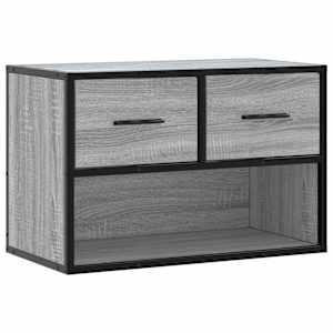 TV skříňka šedá sonoma 60 x 31 x 39,5 cm kompozitní dřevo a kov - obrázek 2