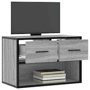 TV skříňka šedá sonoma 60 x 31 x 39,5 cm kompozitní dřevo a kov - obrázek 3