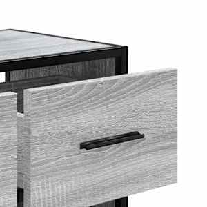 TV skříňka šedá sonoma 60 x 31 x 39,5 cm kompozitní dřevo a kov - obrázek 8