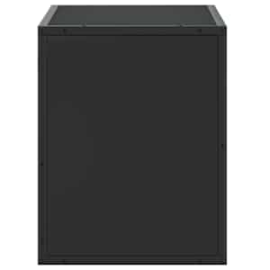 TV skříňka černá 60 x 31 x 39,5 cm kompozitní dřevo a kov - obrázek 5