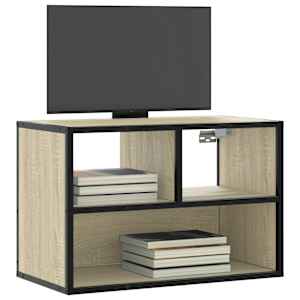 TV skříňka dub sonoma 60 x 31 x 39,5 cm kompozitní dřevo a kov - obrázek 1