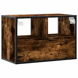TV skříňka kouřový dub 60 x 31 x 39,5 cm kompozitní dřevo a kov - obrázek 6