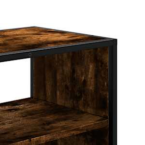 TV skříňka kouřový dub 60 x 31 x 39,5 cm kompozitní dřevo a kov - obrázek 7