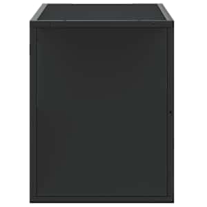 TV skříňka černá 80 x 31 x 39,5 cm kompozitní dřevo a kov - obrázek 5