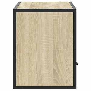 TV skříňka dub sonoma 80 x 31 x 39,5 cm kompozitní dřevo a kov - obrázek 5