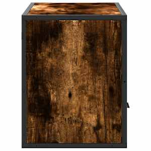 TV skříňka kouřový dub 80 x 31 x 39,5 cm kompozitní dřevo a kov - obrázek 5