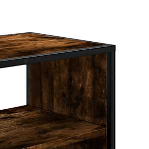 TV skříňka kouřový dub 80 x 31 x 39,5 cm kompozitní dřevo a kov - obrázek 8