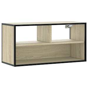 TV skříňka dub sonoma 80 x 31 x 39,5 cm kompozitní dřevo a kov - obrázek 2