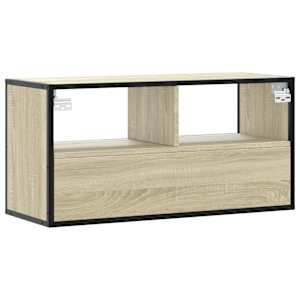 TV skříňka dub sonoma 80 x 31 x 39,5 cm kompozitní dřevo a kov - obrázek 6