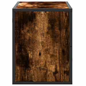 TV skříňka kouřový dub 80 x 31 x 39,5 cm kompozitní dřevo a kov - obrázek 5