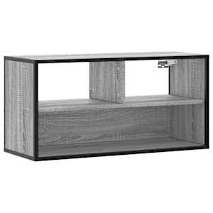 TV skříňka šedá sonoma 80 x 31 x 39,5 cm kompozitní dřevo a kov - obrázek 2