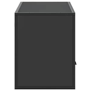 TV skříňka černá 100 x 31 x 39,5 cm kompozitní dřevo a kov - obrázek 5