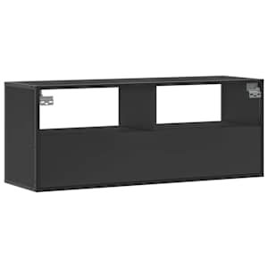 TV skříňka černá 100 x 31 x 39,5 cm kompozitní dřevo a kov - obrázek 6