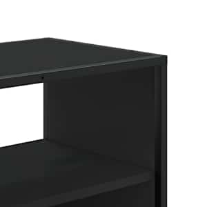 TV skříňka černá 100 x 31 x 39,5 cm kompozitní dřevo a kov - obrázek 8