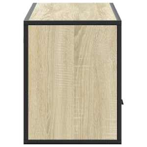 TV skříňka dub sonoma 100 x 31 x 39,5 cm kompozitní dřevo a kov - obrázek 5