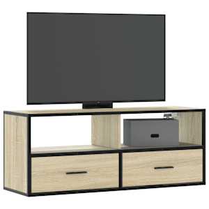 TV omarica sonoma hrast 100x31x39,5 cm inženirski les in kovina
