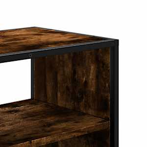 TV skříňka kouřový dub 100x31x39,5 cm kompozitní dřevo a kov - obrázek 8