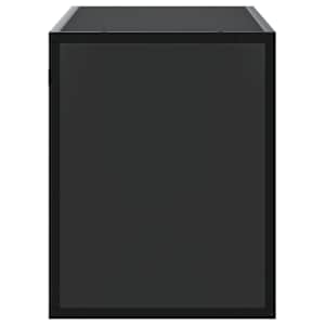 TV skříňka černá 100 x 31 x 39,5 cm kompozitní dřevo a kov - obrázek 5