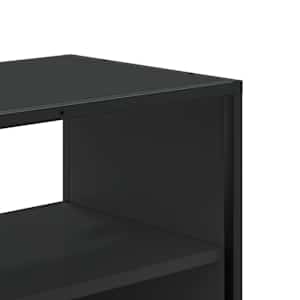 TV skříňka černá 100 x 31 x 39,5 cm kompozitní dřevo a kov - obrázek 7