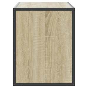 TV skříňka dub sonoma 100 x 31 x 39,5 cm kompozitní dřevo a kov - obrázek 5