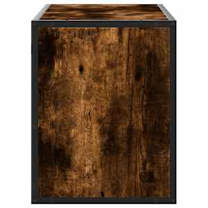 TV skříňka kouřový dub 100x31x39,5 cm kompozitní dřevo a kov - obrázek 5
