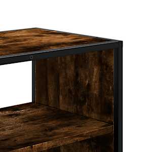 TV skříňka kouřový dub 100x31x39,5 cm kompozitní dřevo a kov - obrázek 7