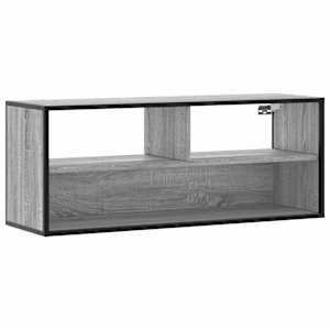 TV skříňka šedá sonoma 100x31x39,5 cm kompozitní dřevo a kov - obrázek 2