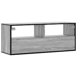 TV skříňka šedá sonoma 100x31x39,5 cm kompozitní dřevo a kov - obrázek 6