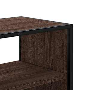 TV skříňka hnědý dub 100 x 31 x 39,5 cm kompozitní dřevo a kov - obrázek 7