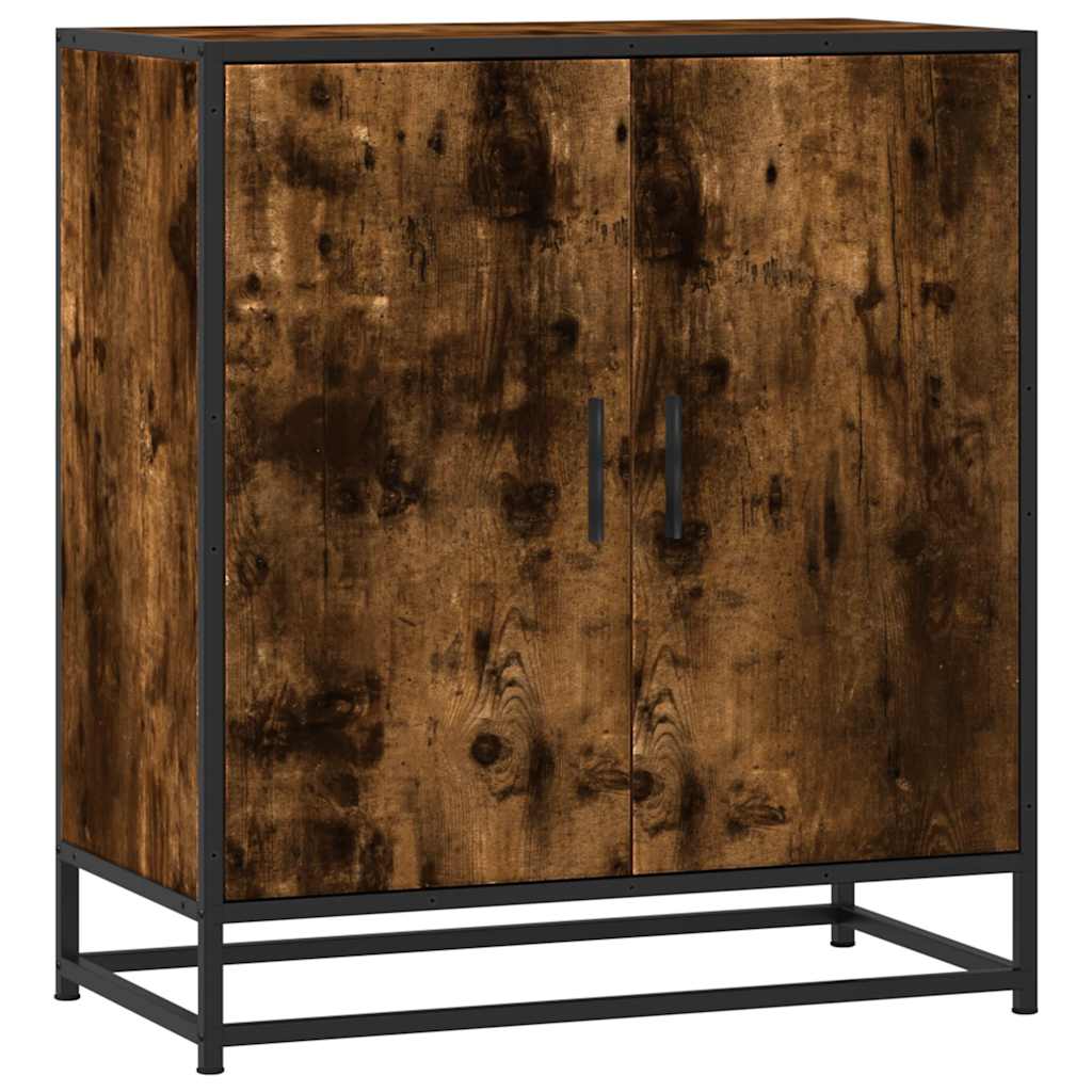 vidaXL Příborník kouřový dub 68 x 35 x 76 cm kompozitní dřevo a kov