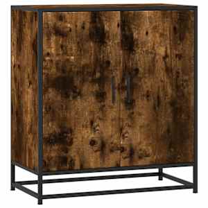Příborník kouřový dub 68 x 35 x 76 cm kompozitní dřevo a kov - obrázek 2