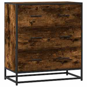 Příborník kouřový dub 68 x 35 x 76 cm kompozitní dřevo a kov - obrázek 2