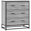 vidaXL puhvetkapp Hall Sonoma 68x35x76 cm Engineered Wood and Metal