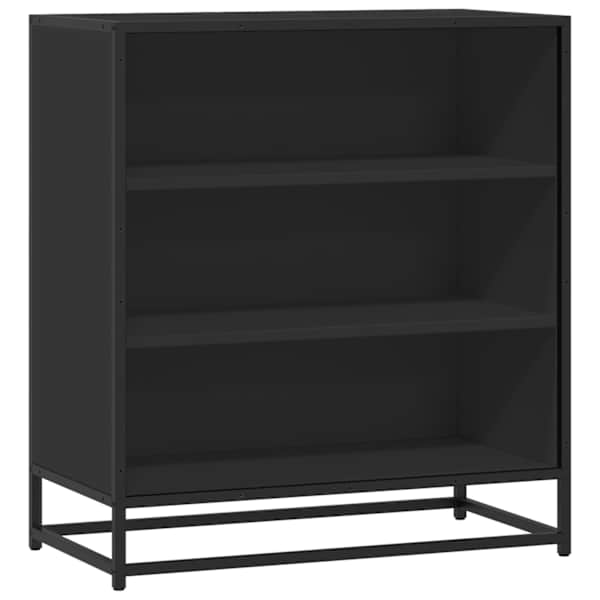 vidaXL puhvetkapp, must, 68x35x76 cm, tehispuit ja metall