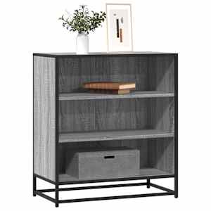 Komoda siva sonoma 68x35x76 cm inženirski les in kovina