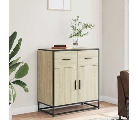 vidaXL Buffet ch&ecirc;ne sonoma 68x35x76 cm bois d'ing&eacute;nierie