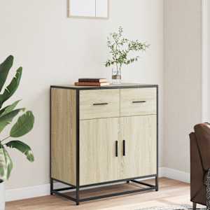 vidaXL Buffet ch&ecirc;ne sonoma 68x35x76 cm bois d'ing&eacute;nierie