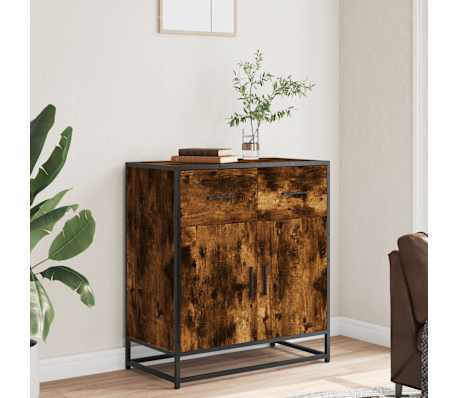 vidaXL Bufetă Stejar afumat 68x35x76 cm Lemn prelucrat