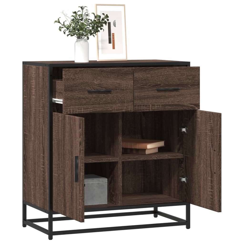 vidaXL Sideboard Braun Eichen-Optik 68x35x76 cm Holzwerkstoff