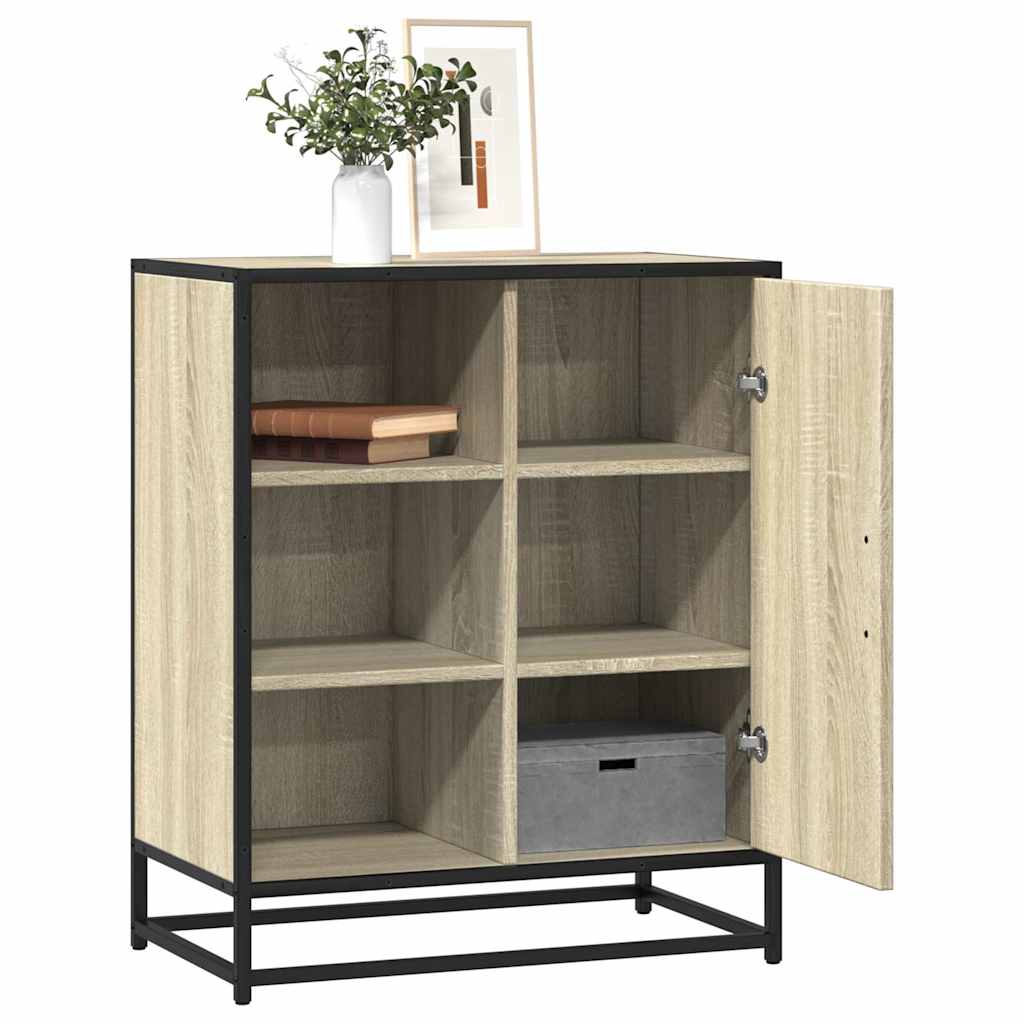 vidaXL Sideboard Sonoma-Eiche 62x35x76 cm Holzwerkstoff