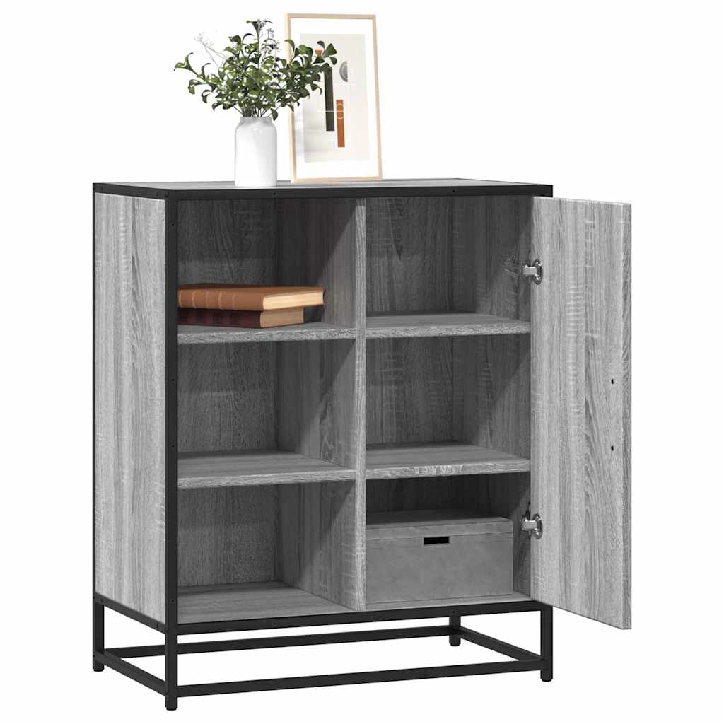 Sideboard Grau Sonoma 62x35x76 cm Holzwerkstoff