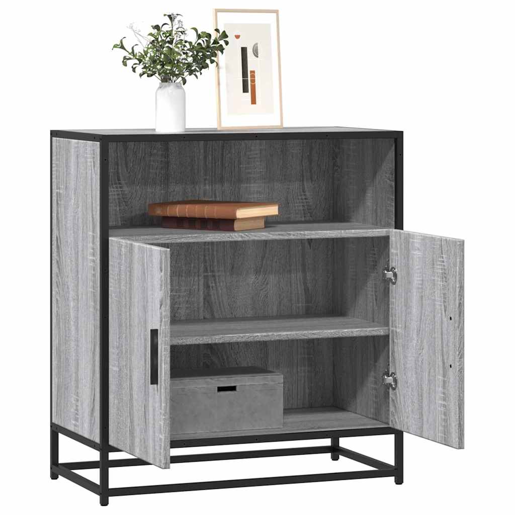 vidaXL Sideboard Grau Sonoma 68x35x76 cm Holzwerkstoff