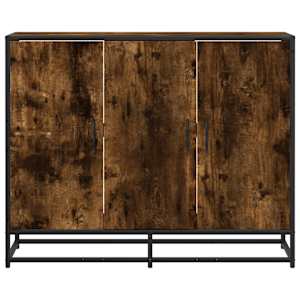 Příborník kouřový dub 94x35x76 cm kompozitní dřevo - obrázek 4